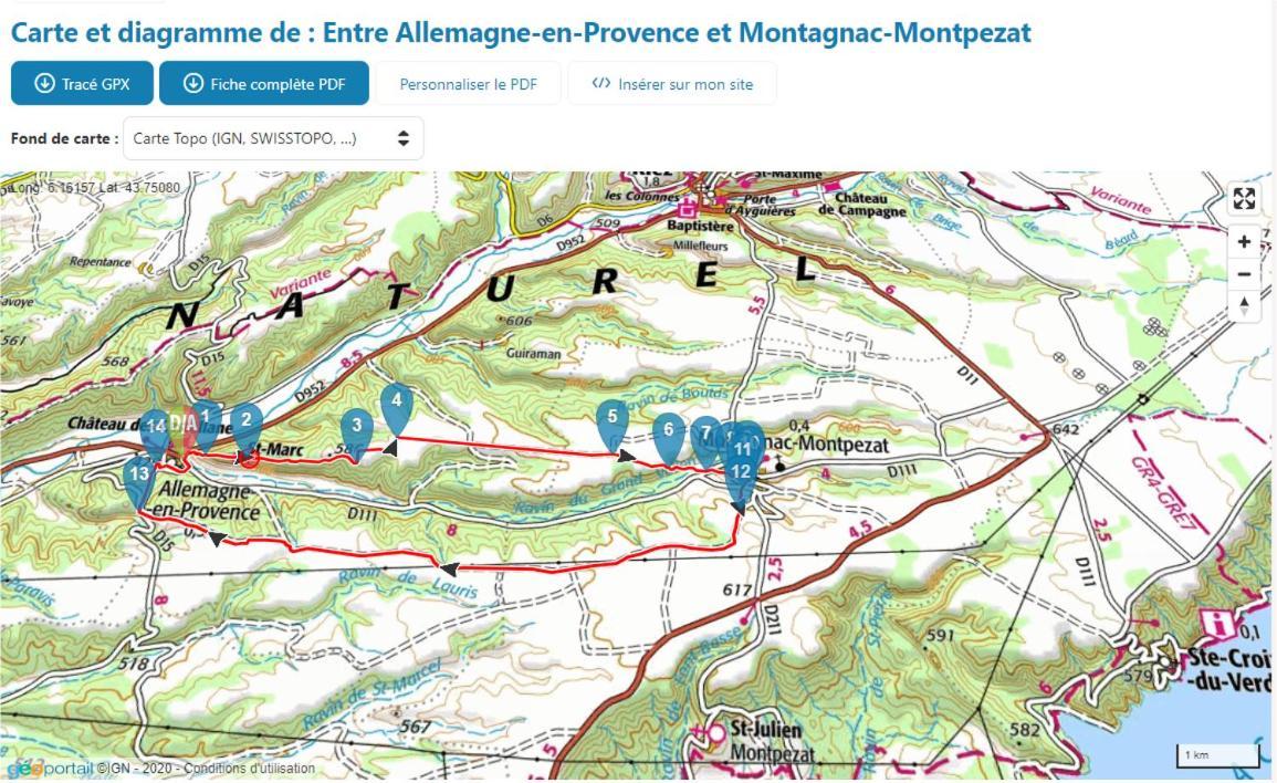 Gite Avec Terrasse Privee Proche Des Gorges Du Verdon Allemagne-en-Provence Eksteriør bilde